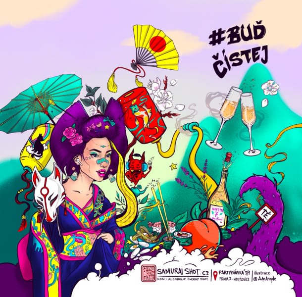 Velvet Geisha / ilustrace, tubus